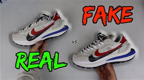 REAL VS FAKE! NIKE X SACAI VAPORWAFFLE SAIL SPORT FUCHSIA 